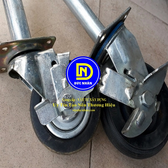 Bánh xe dàn giáo D150 - Loại thường có khóa